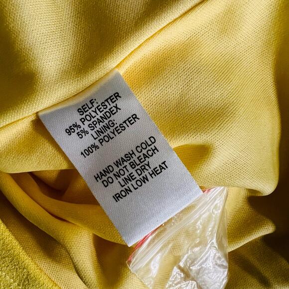 Lulus Speak Sweetly Yellow Open Back Sleeveless Sheath Dress Size S Small NEW - Picture 6 of 9